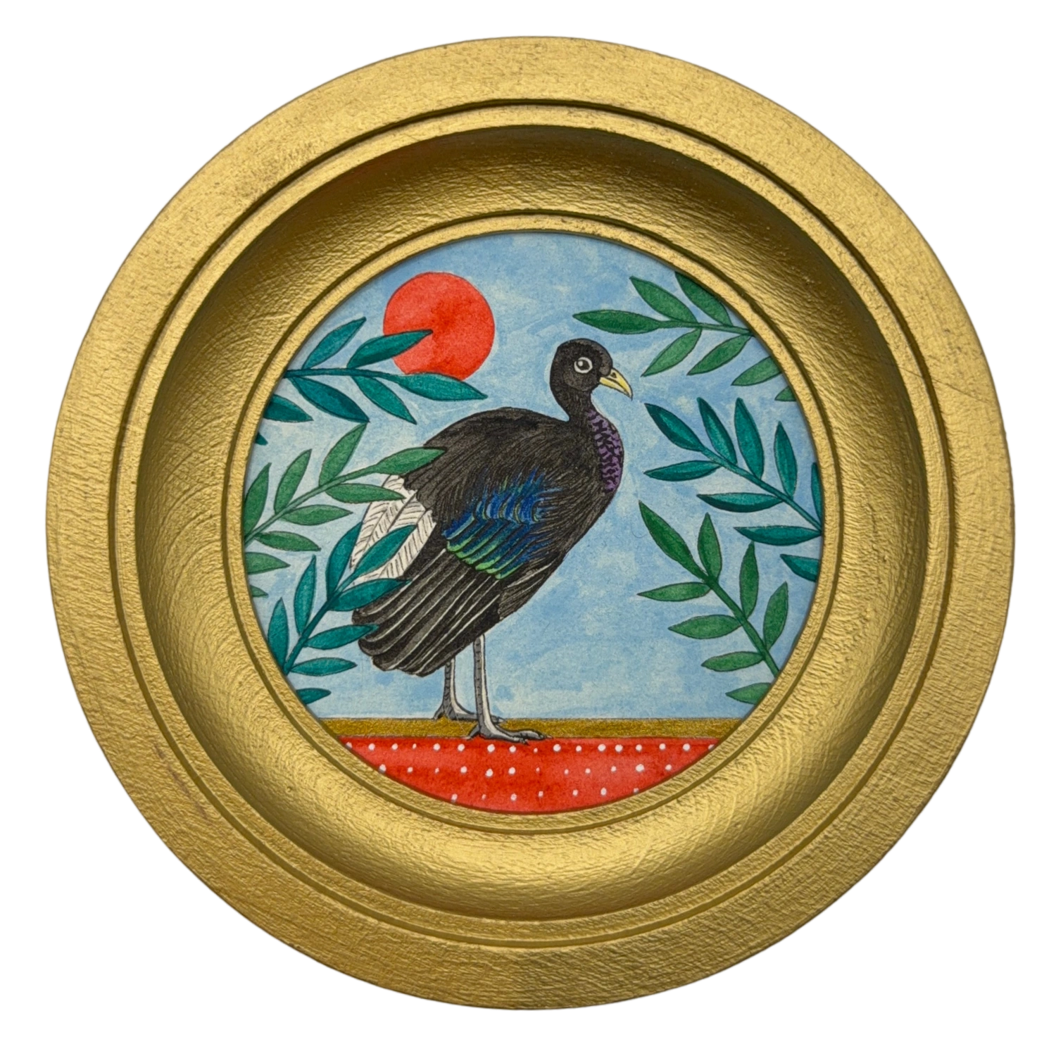 [083] Pale-winged trumpeter